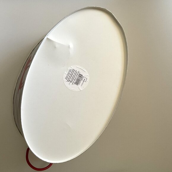 REINDEER OVAL METAL BUCKET CHRISTMAS DECOR - Picture 8 of 8